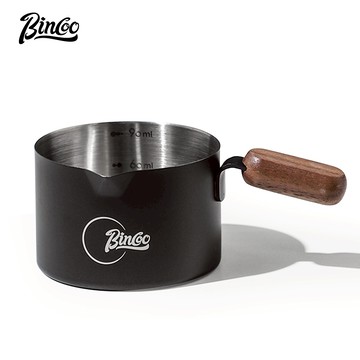 BINCOO 咖啡萃取杯 濃縮咖啡杯 不銹鋼量杯 接液杯 手沖意式盎司杯 奶盅 90ML