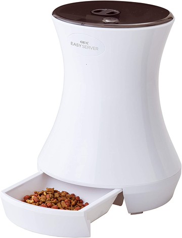 日本代購 GEX Lacook EASY SERVER 寵物 自動餵食器 飼料機 3.2L 1日4次 犬用 貓用