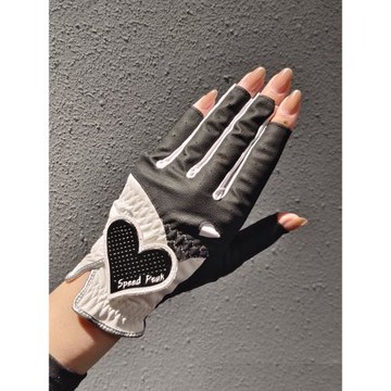 高爾夫球手套女款露指雙手女士防滑耐磨韓國防曬薄款透氣夏天防滑