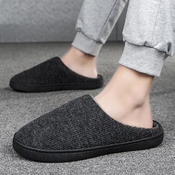 冬季大碼棉拖鞋男士居家保暖防滑室外軟底休閑厚底爸爸冬天棉拖鞋