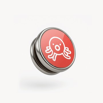 小章魚/安全帽裝飾面釦 SunBrother孫氏兄弟 安全帽面釦 安全帽面扣 面釦 三扣式面釦 面扣 安全帽零件 配件