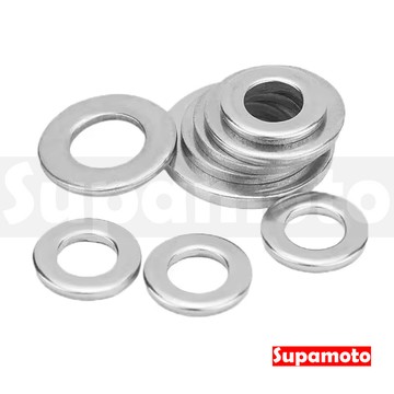 -Supamoto- 白鐵平墊片M5/M6/M8/M10 (華司/平面/不鏽鋼/SUS304)