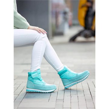 東北冬季防水防滑低筒情侶雪地靴