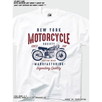 原創美式街頭機車印花t恤男女夏設計感小眾潮牌嘻哈寬松純棉短袖