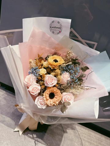 Kaflower 甜美的永久KT花束 －升級款