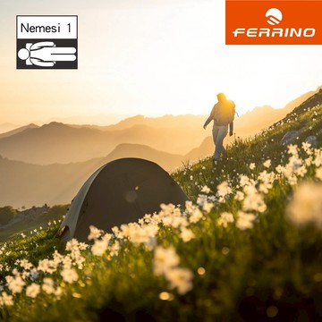 Ferrino 輕量單人登山帳【軍綠】Nemesi 1 Pro 91211