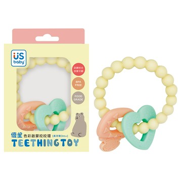 US BABY優生 色彩啟蒙咬咬環-MommyLove
