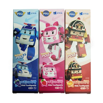 波力 救援小英雄兒童牙膏-葡萄/草莓/橘子口味80g(3歲以上)【悅兒園婦幼生活館】