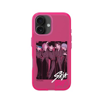 iPhone 16 Clear 粉漾桃 - Kpop 獵魔女團 - Saja Boys