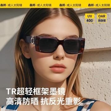 時尚潮流復古新款富有高級感方框偏光墨鏡防紫外線插芯鏡腿KG2511
