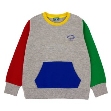 Crocodile Junior小鱷魚童裝- 撞色拼接大口袋上衣 ( C68498-23 小童款)