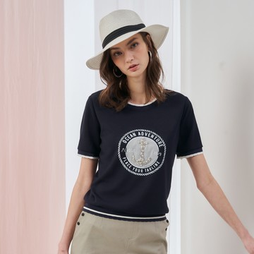 CLL巧玲瓏 航海風情船錨上衣 7343106