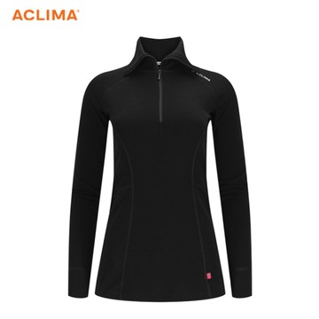 挪威[ACLIMA] WW Polo W / 美麗諾羊毛女款拉鍊翻領長袖上衣 / Polo衫 / 運動上衣 / 冬季保暖服飾 多色