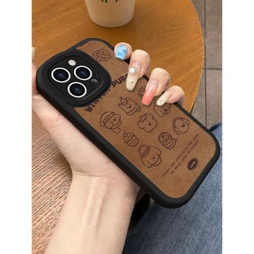 卡通秋冬小狗適用于三星a21s手機殼新款a33/a32軟硅膠a31高顏值三星a72全包防摔a52男女a51小羊皮三星a32/a31