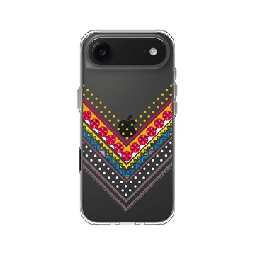 iPhone Air Clear Case（相機按鈕） 透明 - 花生騷 WasangShow - 2020虹彩布裙圖騰