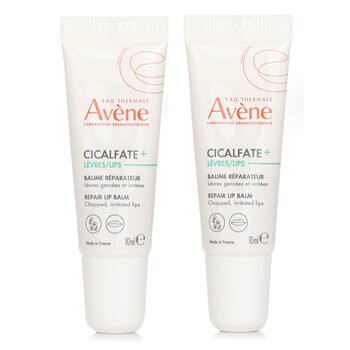 Avene 雅漾 【1+1 Set】Cicalfate LIPS Repair Balm - For Chapped, Irritated Lips 10ml/0.34oz x2-組合