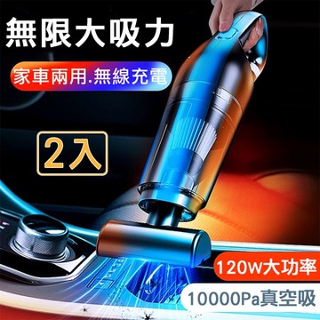 【super舒馬克】吸力士專業級手持無線吸塵器/居家兩用車用吸塵器/高續航汽車吸塵器(2入)