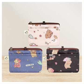 【雨天漫步-名片小小零】 台灣製造橫式頸掛卡片證件套