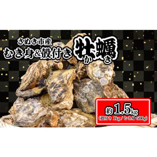 ふるさと納税 香川県 さぬき市 殻付き牡蠣 1kg・むき身牡蠣 500gセット