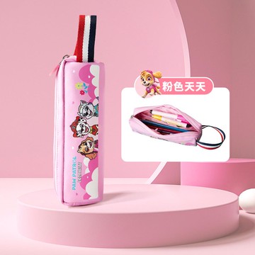 人氣卡通 - 卡通汪汪隊防水耐磨鉛筆盒-卡通人物天天-粉色