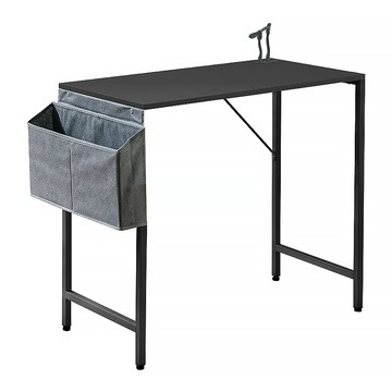 RICHOME日式收納工作桌(附USB)-黑