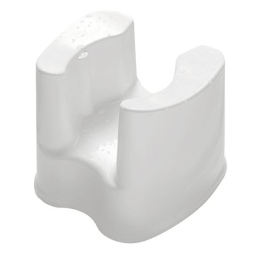 橙適日式仿馬桶厚型防滑洗澡凳 凹槽舒適大座附止滑設計 A030  36 x 32.5 x 28.5cm  白色