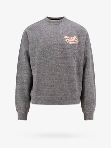 Cotton sweatshirt with frontal logo print - DSQUARED2 - gender_Man