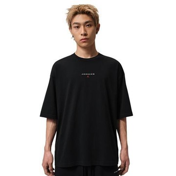 Nike 短袖上衣 男裝 Jordan 棉質 黑 IO0035-010