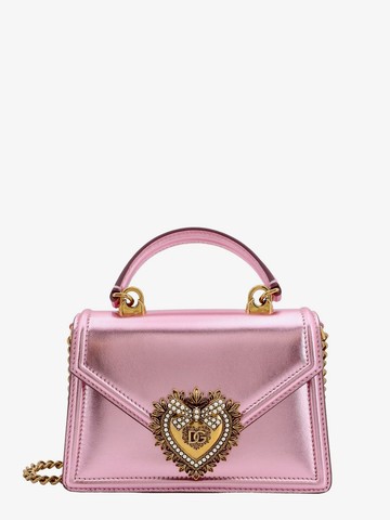 Leather handbag with metal detail - DOLCE & GABBANA - gender_Woman