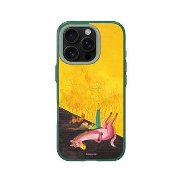 iPhone 16 Pro Clear 憂墨綠 - 幾米 Jimmy Liao - 我的錯都是大人的錯-塗鴉