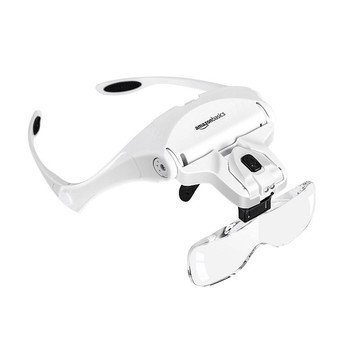 [2美國直購] Amazon Basics 頭戴式 LED 照明放大鏡 MF-05 放大1X - 3.5X