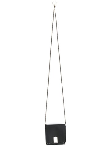 WERKSTATT:MÜNCHEN - chain wallet - unisex - Calf Leather/Sterling Silver - One Size - Black
