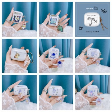 宇航員太空人 耳機殼 創意彩繪 適用於AirPods 1代 2代 3代 pro pro2 無線藍牙耳機保護殼 耐摔 軟殼