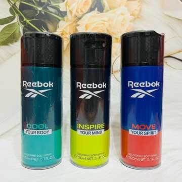 REEBOK 男性體香噴霧 150ml 清新活力 清新水能量 超越自我 多款供選｜雙12嘉年華⚡專櫃 美妝 香氛 保養 禮享保養 香約聖誕