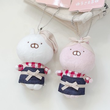 USAMARU 兔丸 果蔬店系列 紅格紋襯衫 十週年紀念 吊飾 療癒 造型變裝