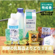 飛騨の乳製品よりどりセット