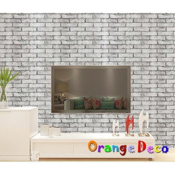 【橘果設計】磚紋風格 自黏壁紙 10米長 多款可選 DIY組合壁貼牆貼室內設計裝潢