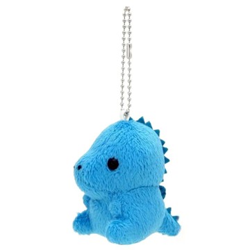 動物造型吊飾 聚酯纖維 金屬  藍色棘龍  1個  7cm