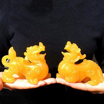 招財一對貔貅擺件招財聚財鎮宅風水玉石皮丘一對貔恘店鋪開業禮品