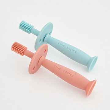 CHIC BASICS矽膠360度學習牙刷★衛立兒生活館★