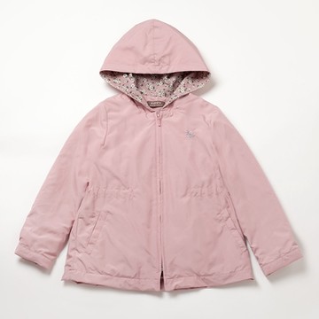 PIPPY優雅素色輕便風衣連帽外套 粉