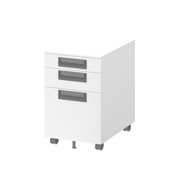 ファイリングキャビネット QE-N-A4-3 WH 世界有名な acsenda.com