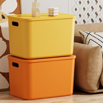 【滿388出貨】收納箱玩具零食整理筐衣柜客廳家用桌面儲物盒塑料置物箱子