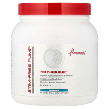 Metabolic Nutrition, 無興奮成分氮泵，原味，10.58 盎司（300 克）