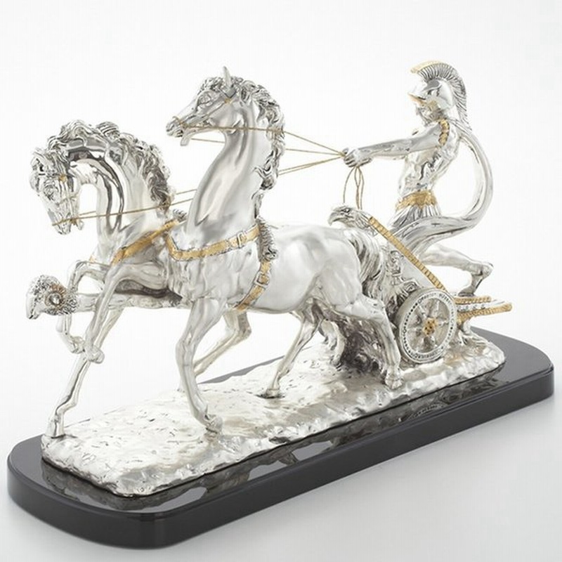 イタリア製 オブジェ チャリオット オブジェ シルバー 銀 置物 インテリア リビング Horse 馬 馬車 戦闘 戦闘用馬車イタリアン雑貨 通販 Lineポイント最大0 5 Get Lineショッピング