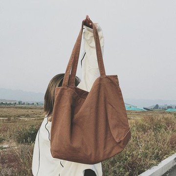 2060大學生上課單肩包大包包女包森系文藝范日系百搭通勤購物袋潮