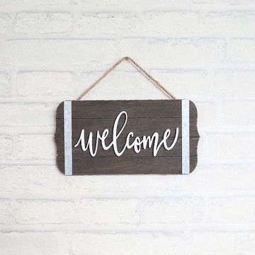 【LABOOS 樂舖】鄉村復古風Welcome Sign 木製歡迎牌 門牌