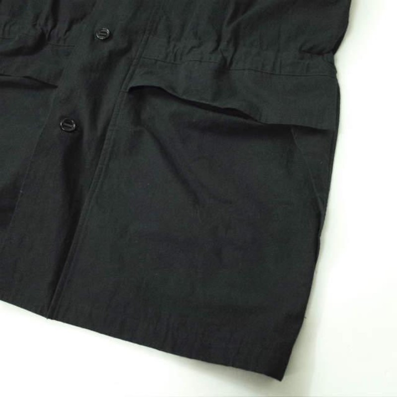 MAN-TLE マントル 19AW 日本製 STORM SHIRT PARRAFIN WAX ストームシャツ コート M-R7S3 M BLACK  アウター g7562 | LINEブランドカタログ