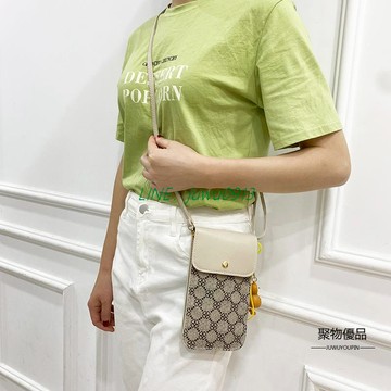 防水裝手機袋透明可觸屏斜背包女士背包迷你小包包時尚休閒女包【聚物優品】