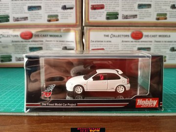 {保固一年 可打統編}Hobby Japan 1/64 本田思域 Type R EK9 合金車模模型兩廂鋼炮